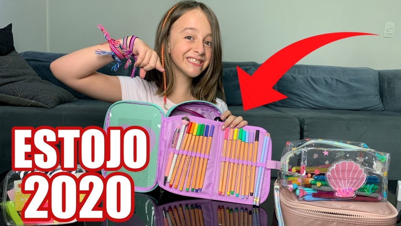 ARRUMANDO O MEU ESTOJO 2020!  مشترياتي للمدرسة // سلسلة العودة للمدرسة SOPHIA SANTINA