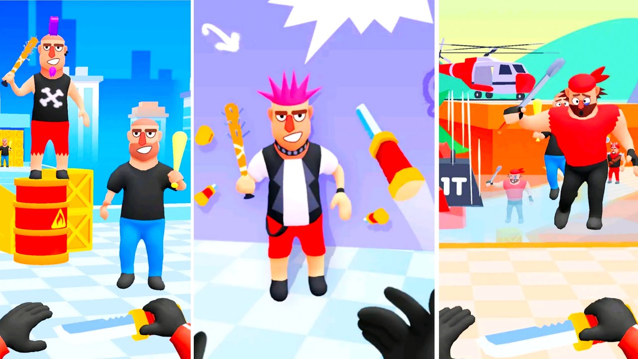 Hit Master 3D Knife Assaian Gameplay🎯 || Throw knives at Your Enemies and Hit the Targets to win✅