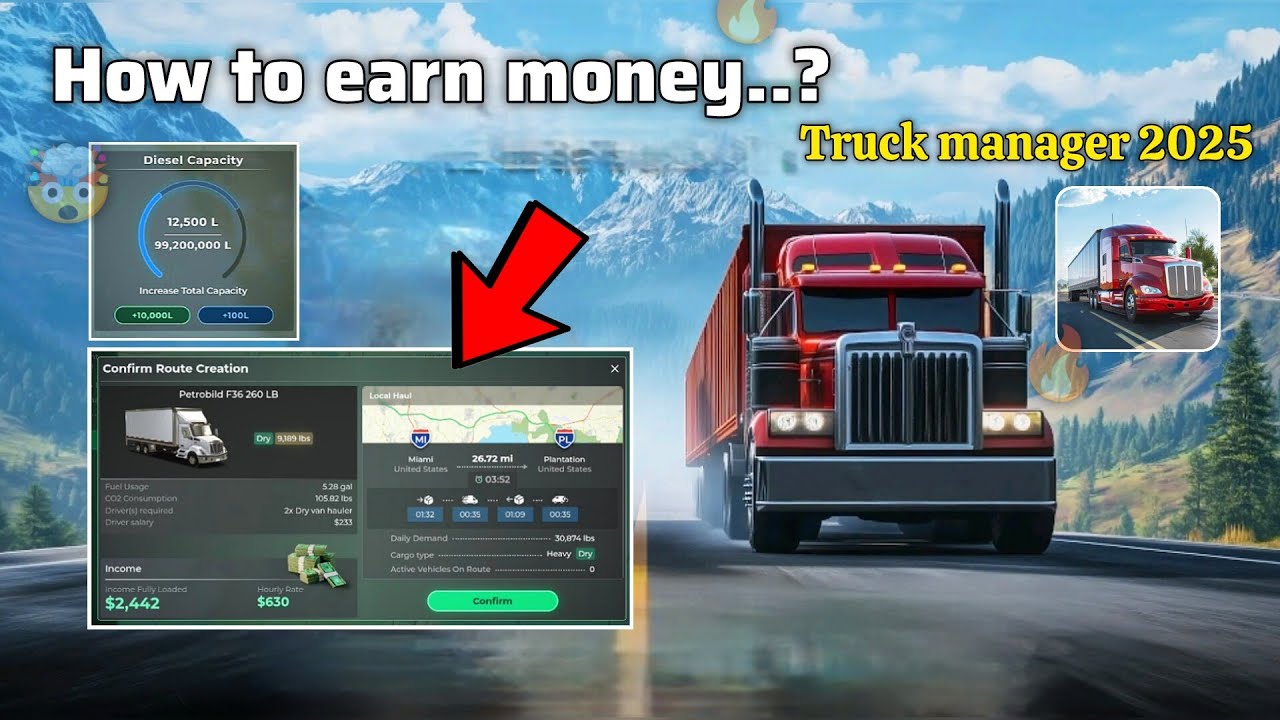 Руководство для начинающих по игре Truck Manager 2026 | Быстро зарабатывайте деньги и открывайте ...