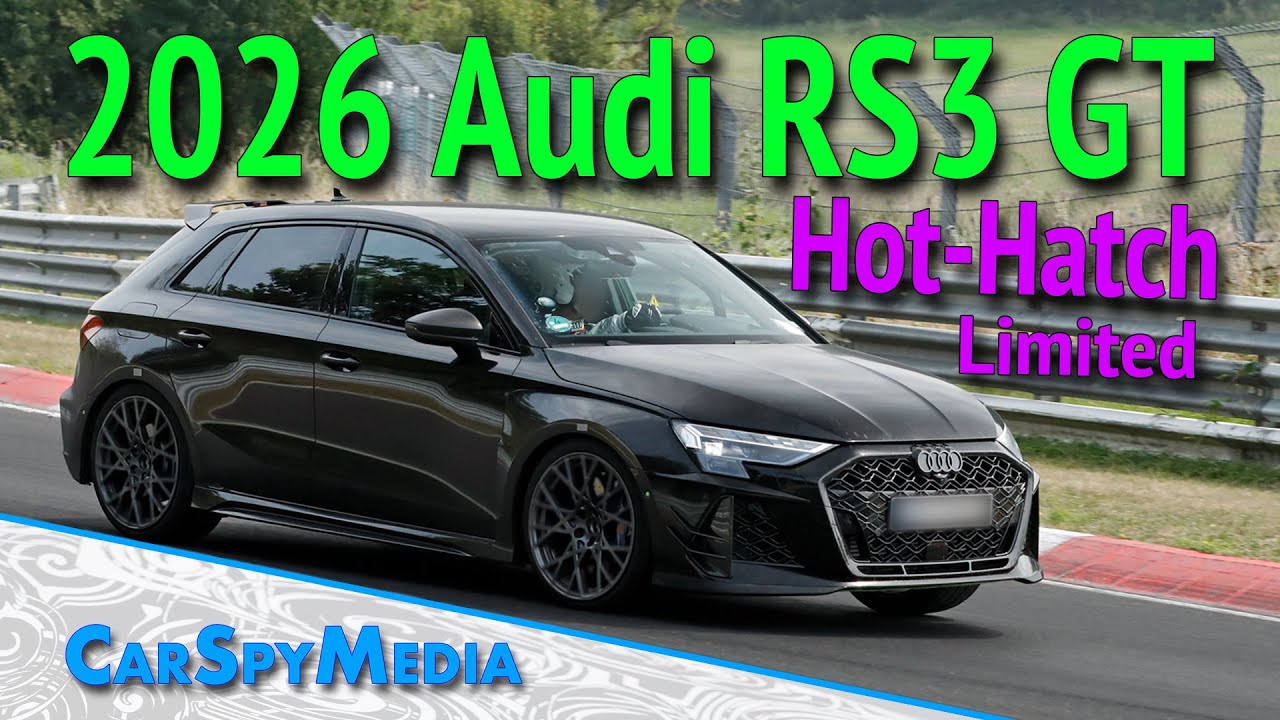 2026 Audi Sport RS3 GT Hot-Hatch Prototype Caught Testing At The Nürburgring