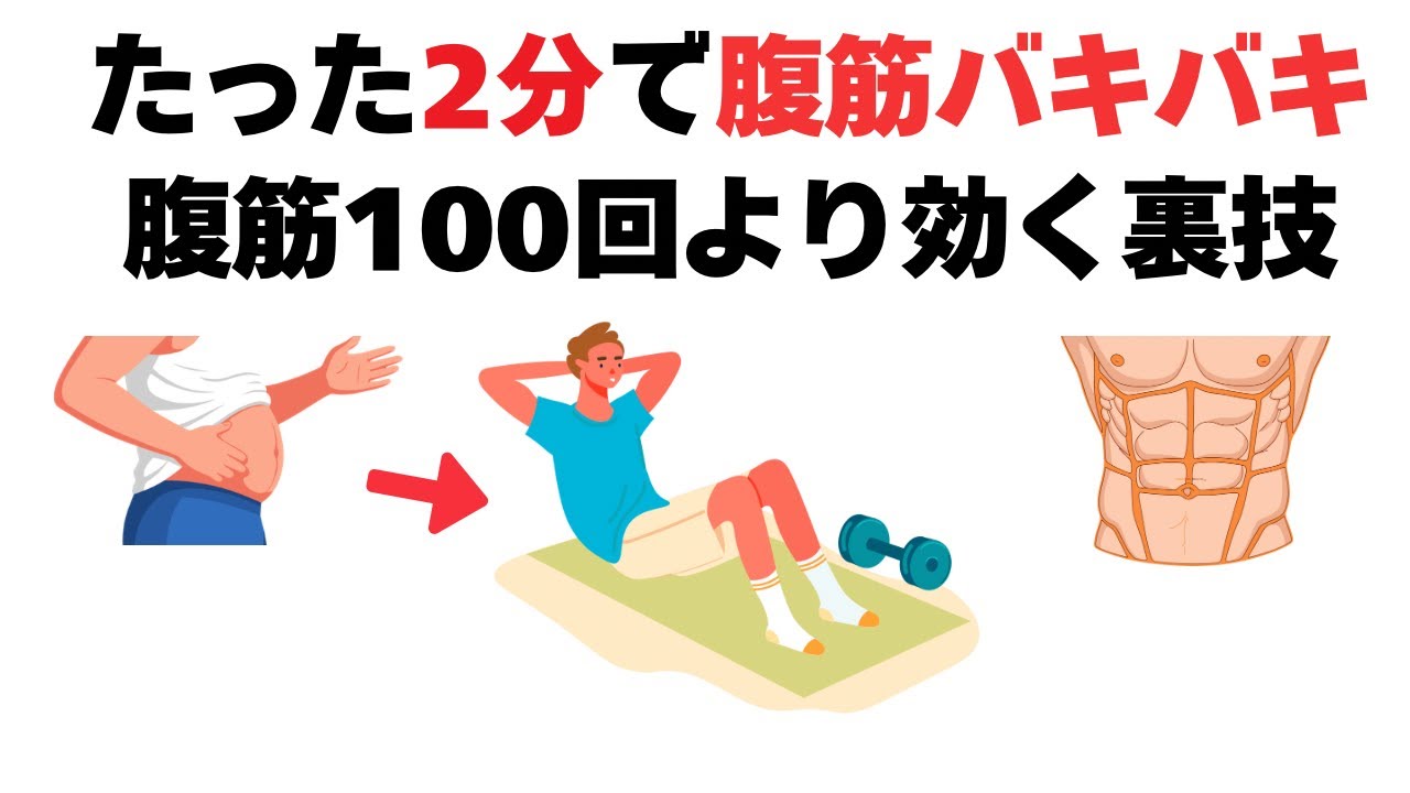 たった2分で下腹が激変腹筋100回より効く腹筋の裏技4つ