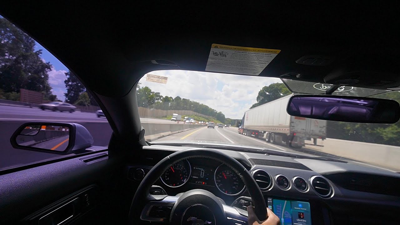 MUSTANG GT 5.0 RUSH HR TRAFFIC POV DRIVE