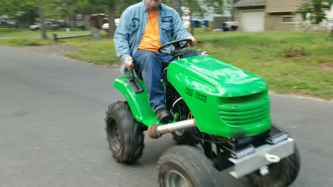 Big Dog lifted mower pt1