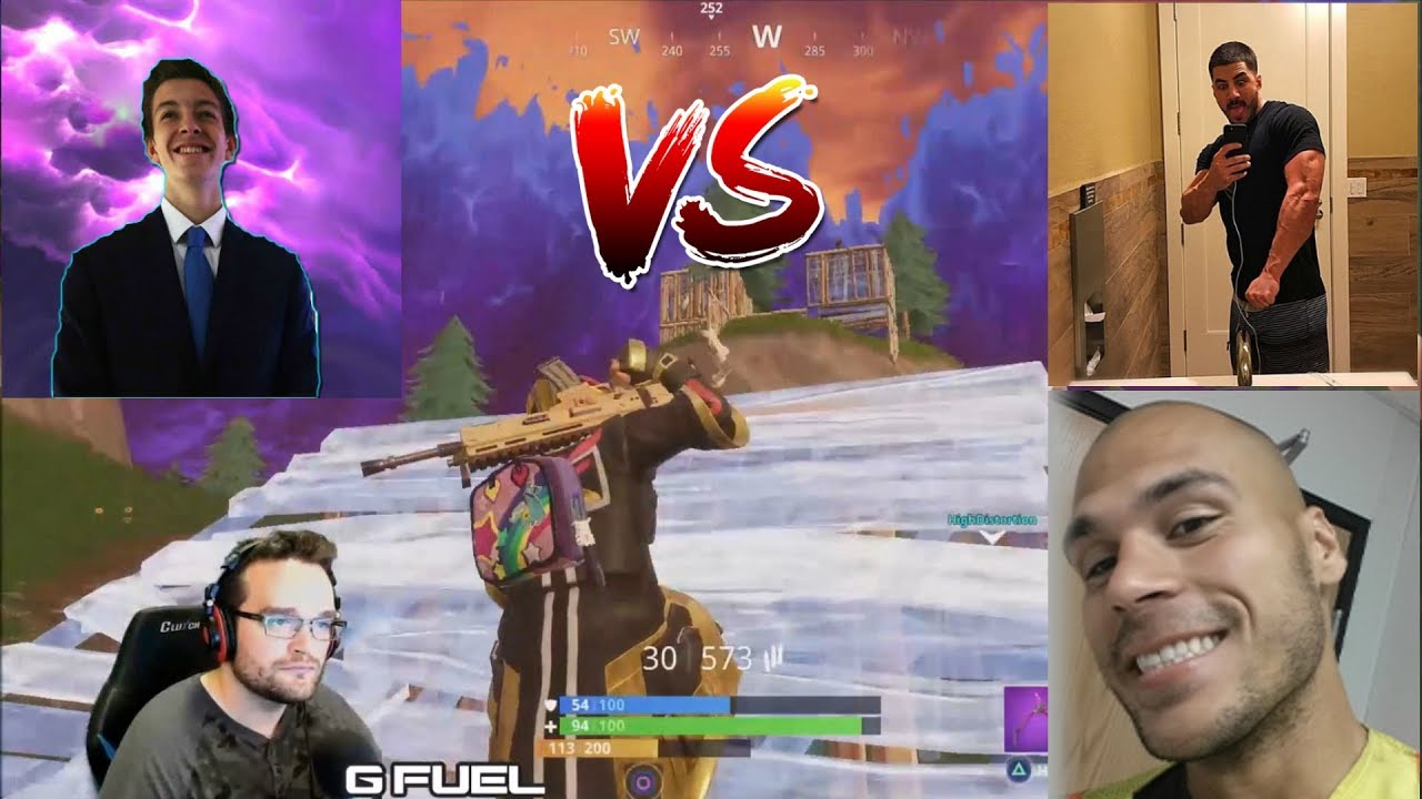 EPIC FRIDAY FORTNITE GAME: Upshall and PackaPuncher VS NickMercs and High Distortion
