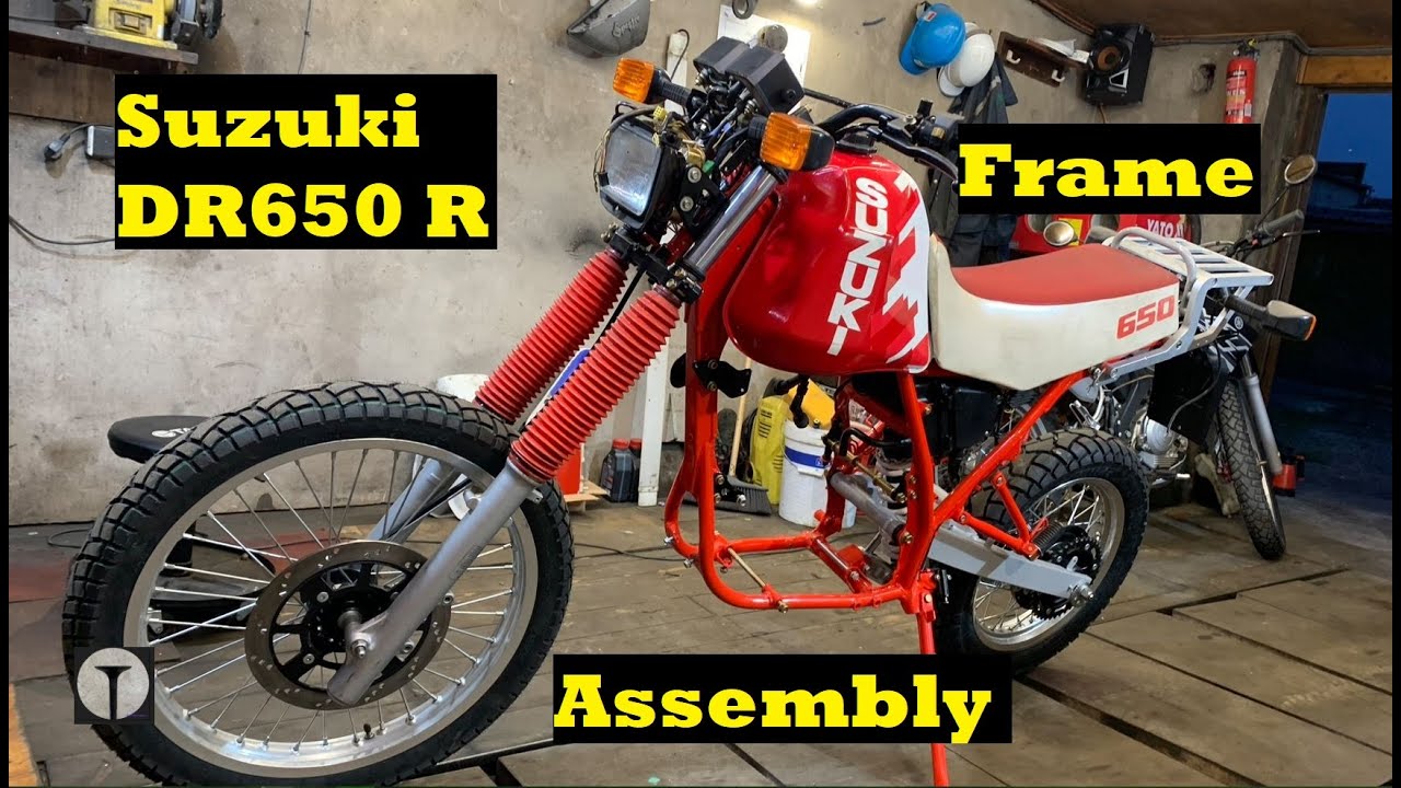 Suzuki DR650 R Restoration Part 3 Assembling the frame
