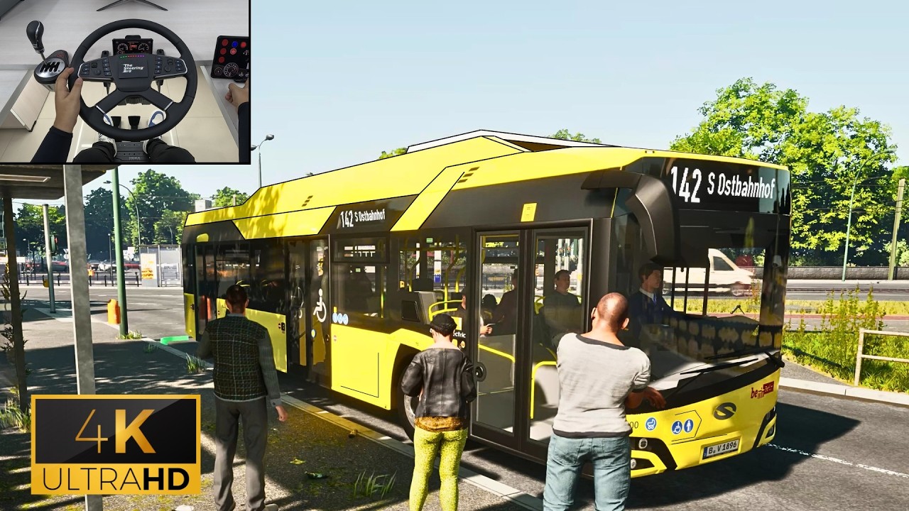 The Most Realistic Bus Sim - The Bus | Steering Wheel Gameplay