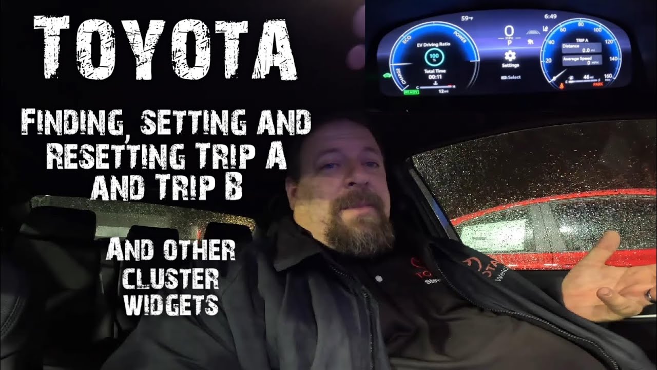Resetting Trip a trip b on new Toyotas and other cluster items