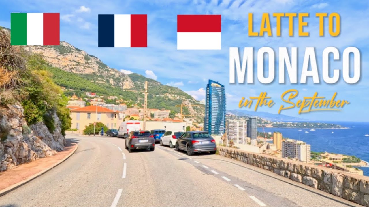 Scenic Drive from Latte, Italy 🇮🇹 to Monaco 🇲🇨 | September 2024