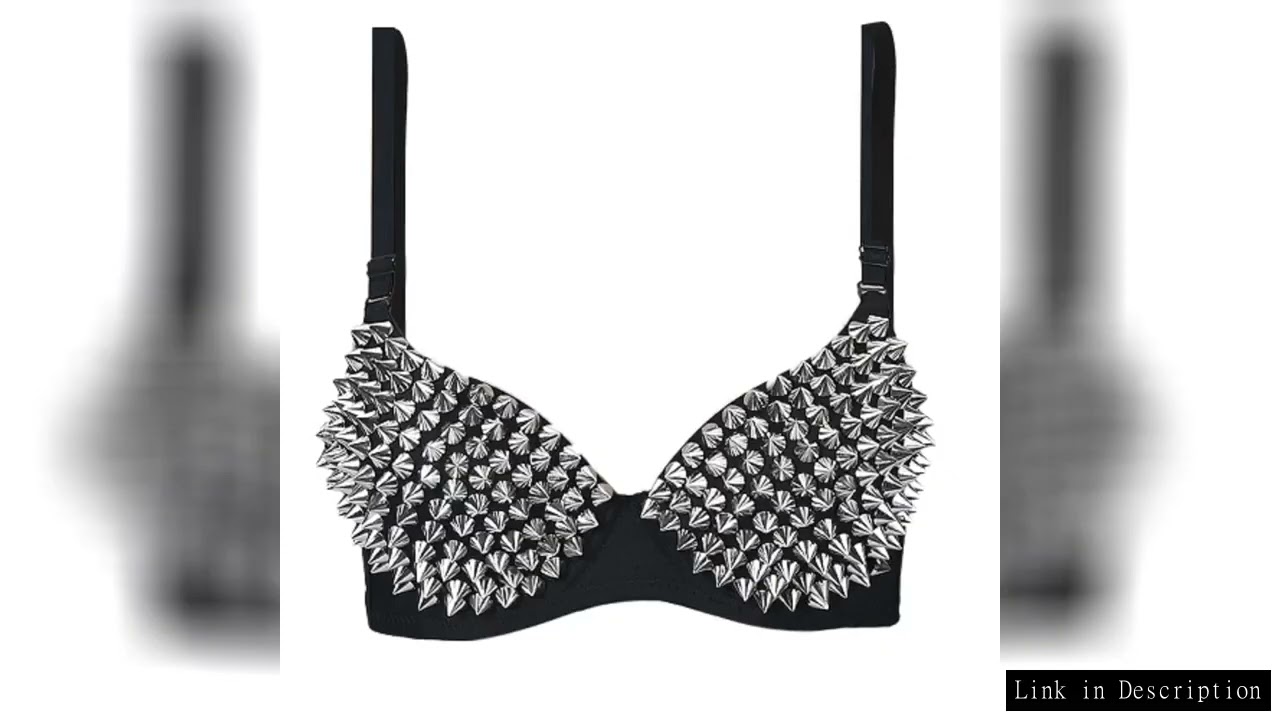 New Sexy Lingerie Underwear Bras for Women Steampunk Spike Studs Bra Top Wireless Bra Fashion Party