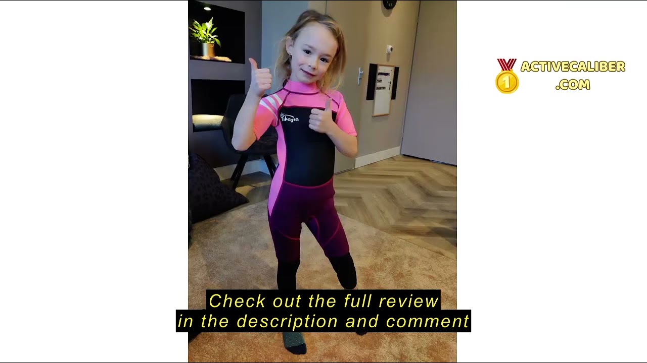 Review Yikayin Kids Wetsuit for Boys Girls – 2.5mm Neoprene Thermal Youth Wet Suit for Swimming, Div