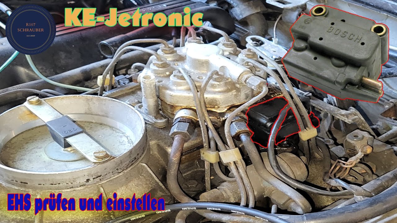 Mercedes KE-Jetronic Einspritzung - EHS prüfen und einstellen #R107 #W126 #W201 #W124 #w463