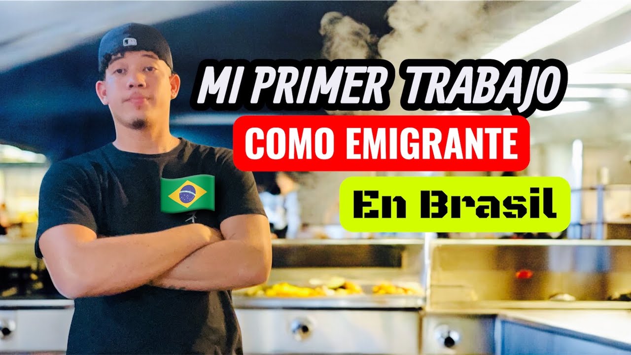 MI primer TRABAJO como EMIGRATE en BRASIL🇧🇷ESTO COBRE POR MI PRIMER DIA 😱YA TENHO TRABAJO FIJO?