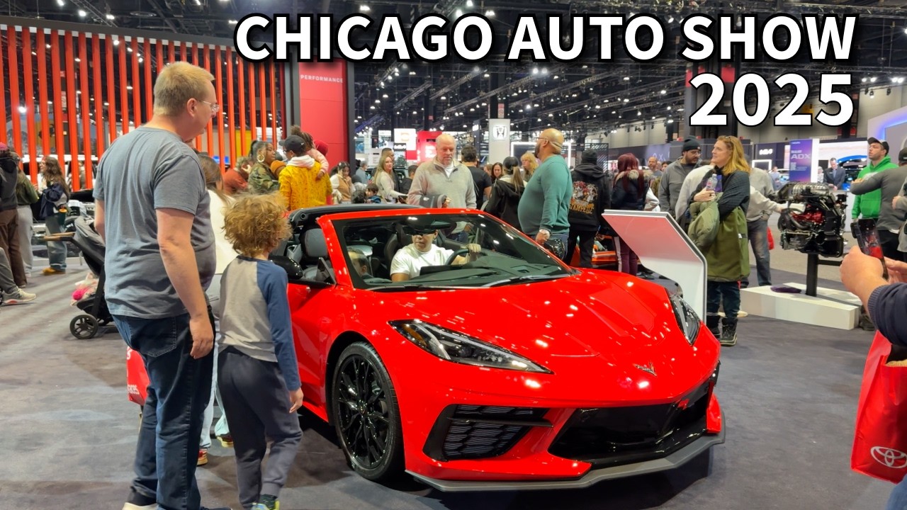 Chicago Auto Show 2025 - Featuring People Watching On Monday | February 17, 2025 | 4K