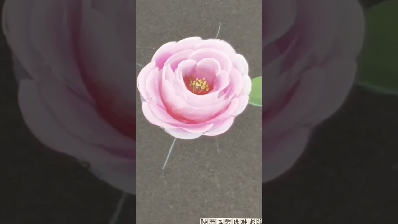 ［手繪溫度］玫瑰花彩繪分享#熱門#Acrylic#painting#diy#玫瑰#tutorial@flower#熱門