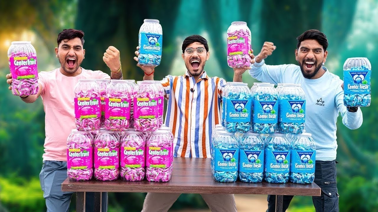 Center Fresh VS Center Fruit  Making Biggest Bubble   किस में बड़ा गुब्बारा बनेगा