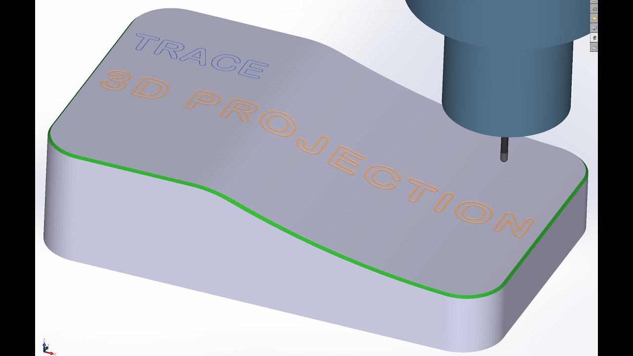 Trace and Projection Engraving HSMWorks