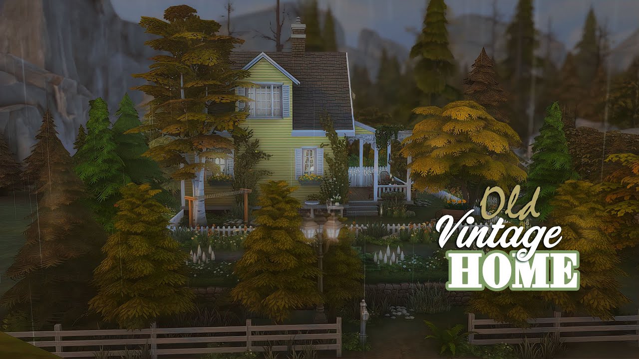 OLD VINTAGE HOME | Decoration Speedbuild | The Sims 4