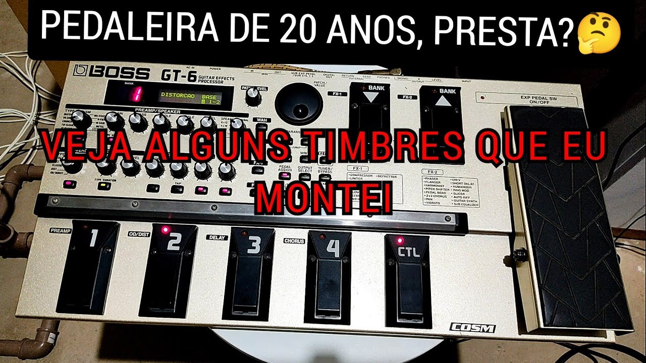 BOSS GT-6 - Timbres Que Eu Fiz Pra Um Cliente