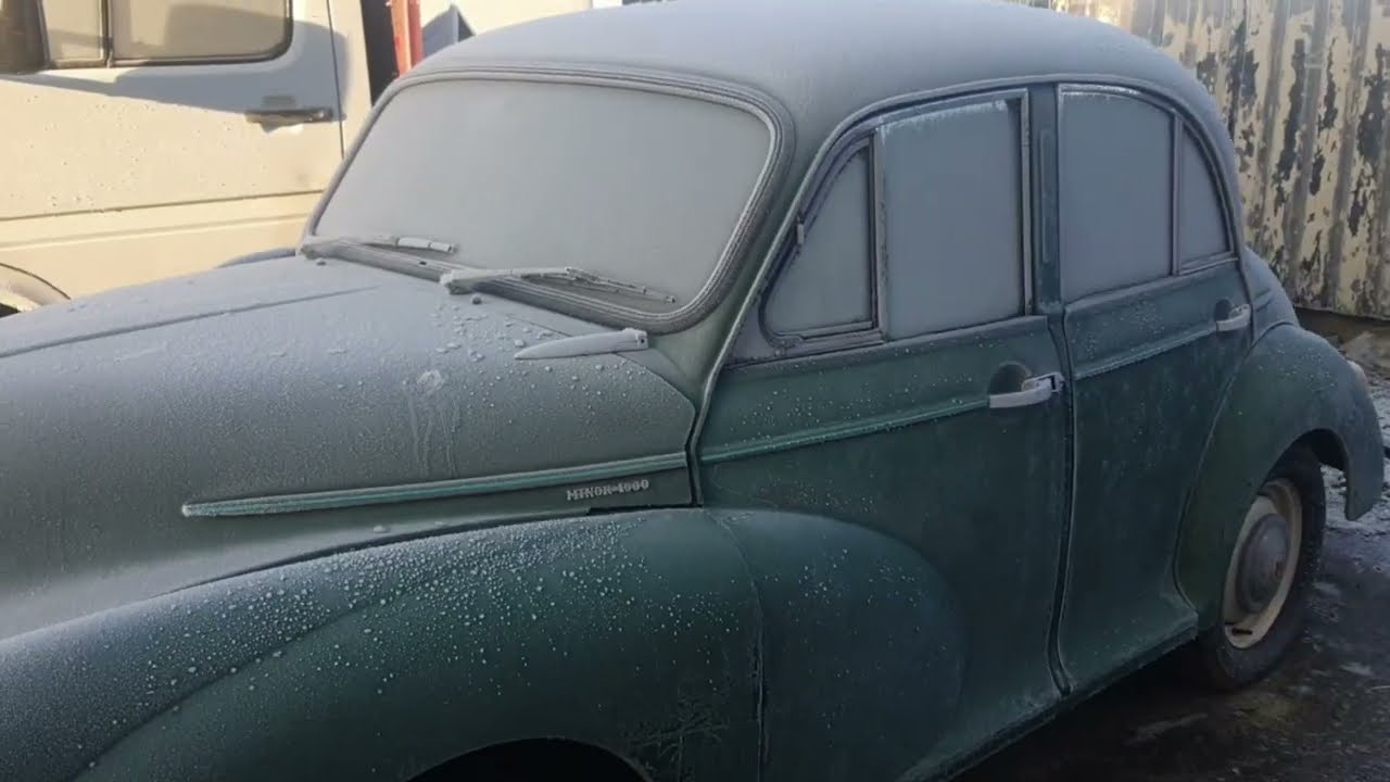 Morris minor 1969 start up in -6 