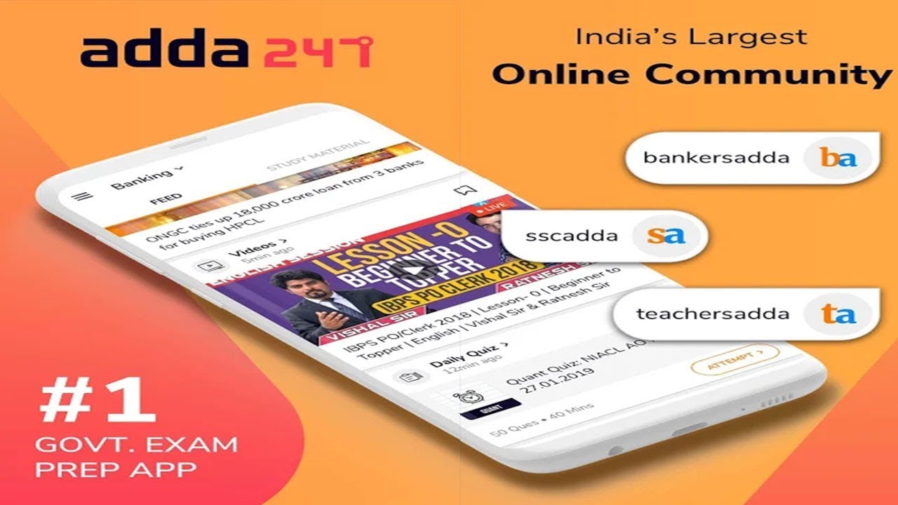 IBPS Bank PO, SSC Exam Prep & Current Affairs by Adda247 | Promo Video | Play Store