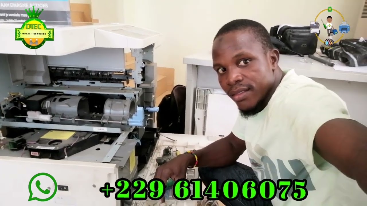 Canon IR 2520  toner cage's repairing process with Mr. OTEC