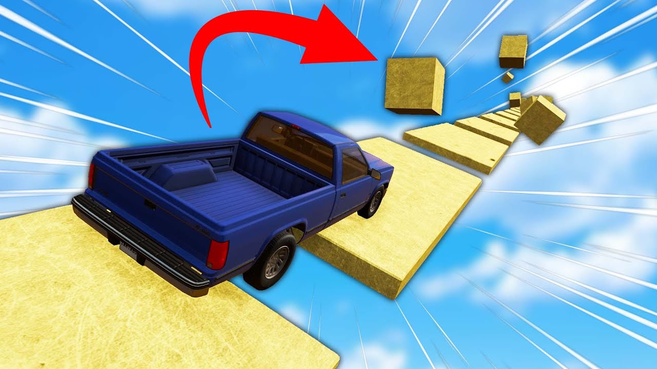 THE SCARIEST CAR PARKOUR LEVEL EVER! (BeamNG Drive)