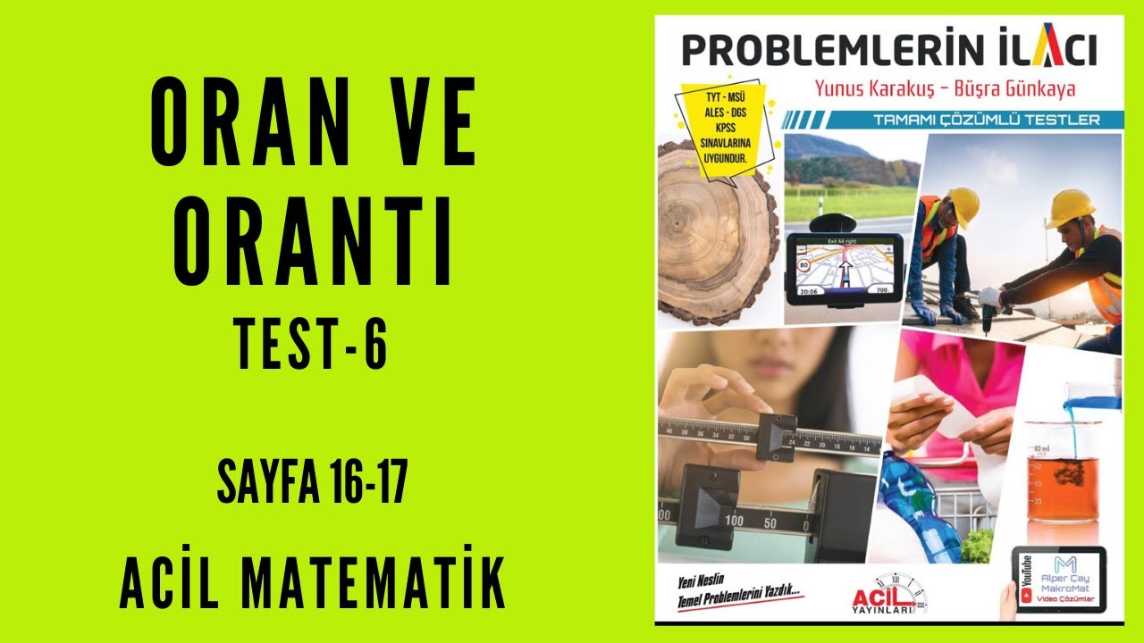 PROBLEMLERİN İLACI SORU BANKASI (Acil Matematik-Sayfa 16-17)