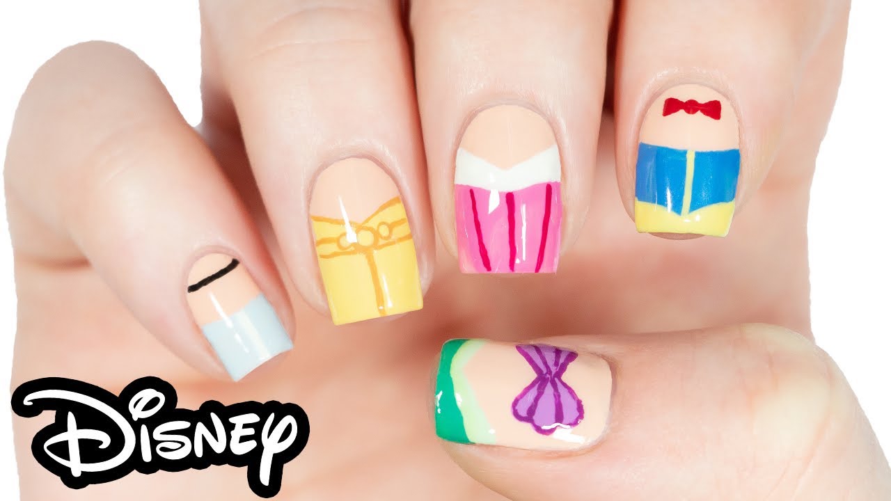 5 Classic Disney Princess Nail Art Tutorial