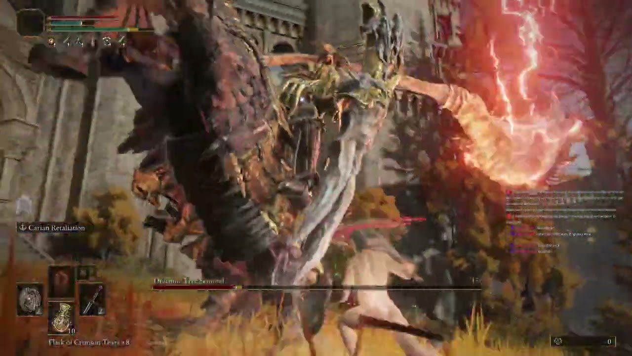 [Elden Ring] Level 1 Run vs Draconic Tree Sentinel (w/ Carian Retaliation)