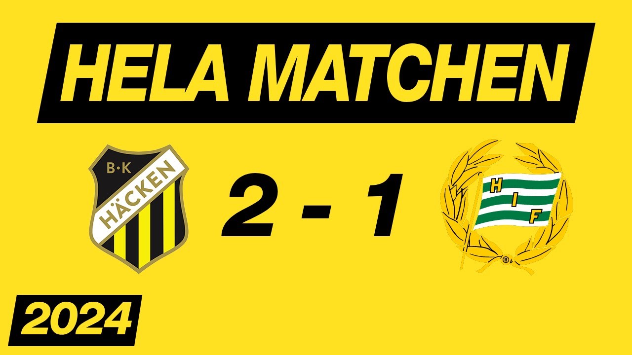 BK Häcken - Hammarby IF (2-1) Hela matchen Allsvenskan 2024