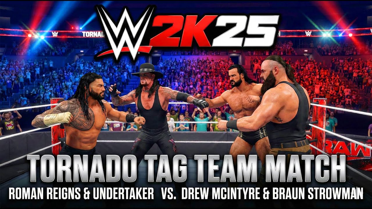 WWE 2K25 LIVE – INSANE Tornado Tag Team Match! 😱