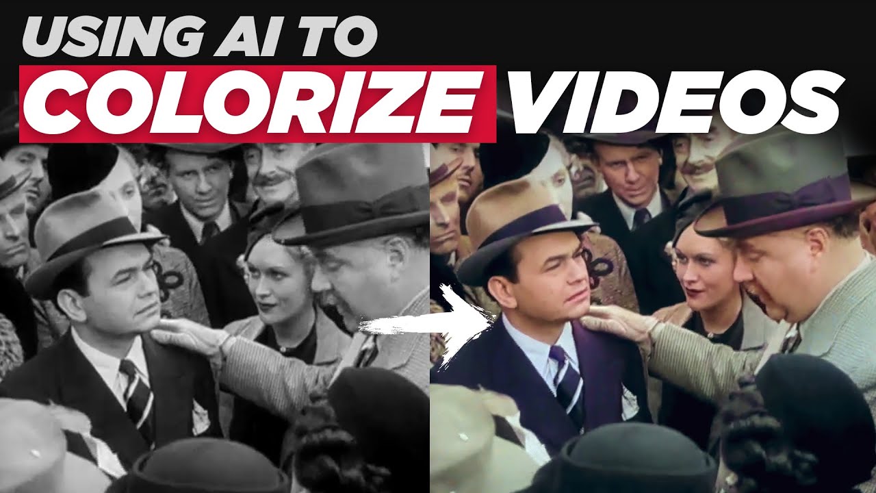 How to Colorize Black & White Videos using AI |  Photoshop Tutorial