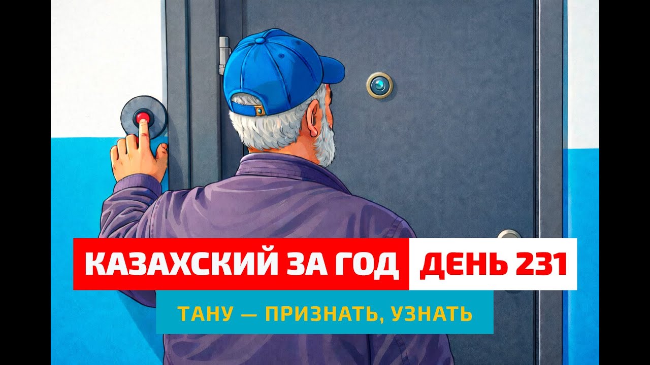 🚪 День 231 — Дядя, которого я не узнал | Глагол тану | Учим казахский язык