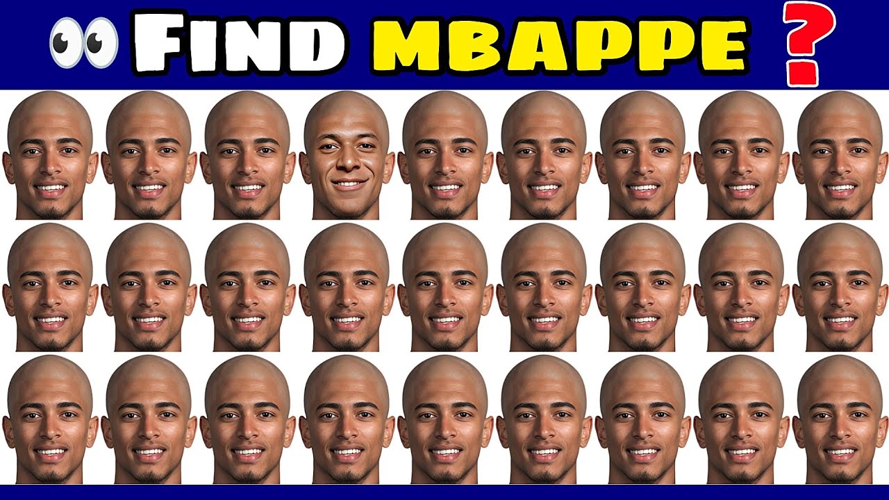 👀 Can You Guess Mbapp's Face Within 5 Second ? Football Quiz Challenge 2026