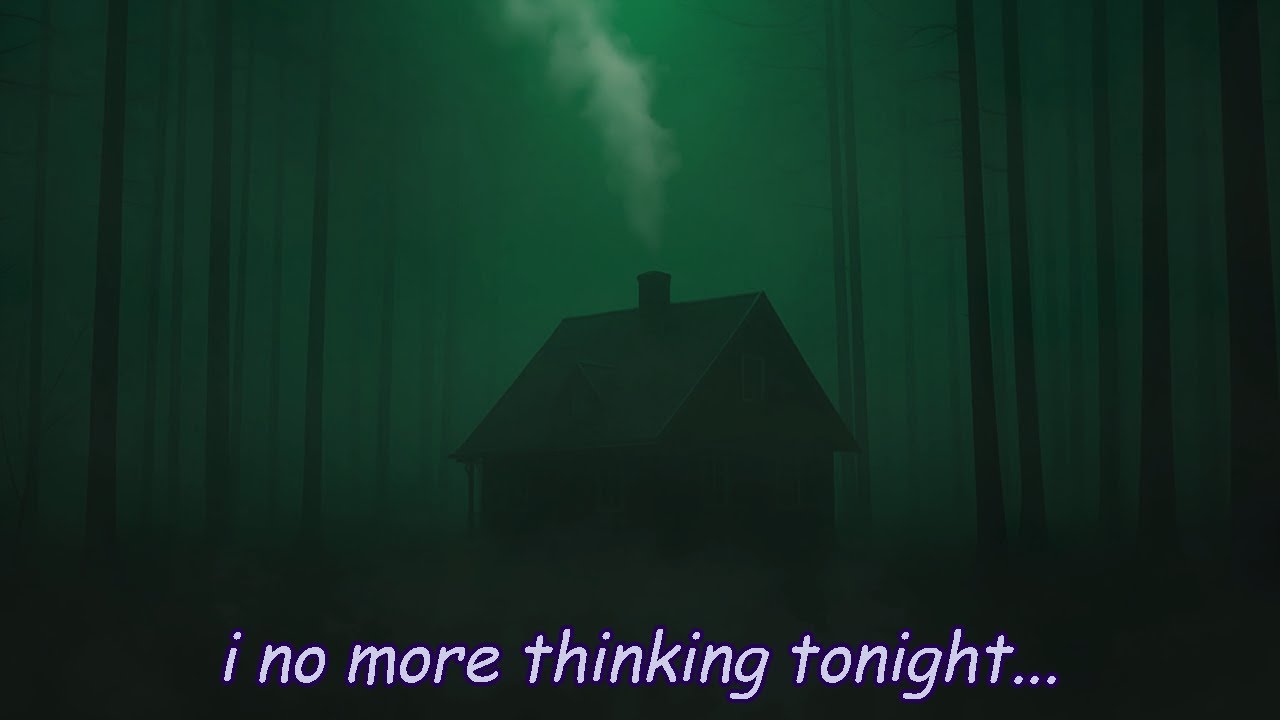 i no more thinking tonight..