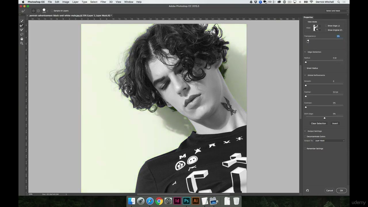 Refining Selections Update The New Photoshop 2015.5 Selection and Masking Space - Part 7