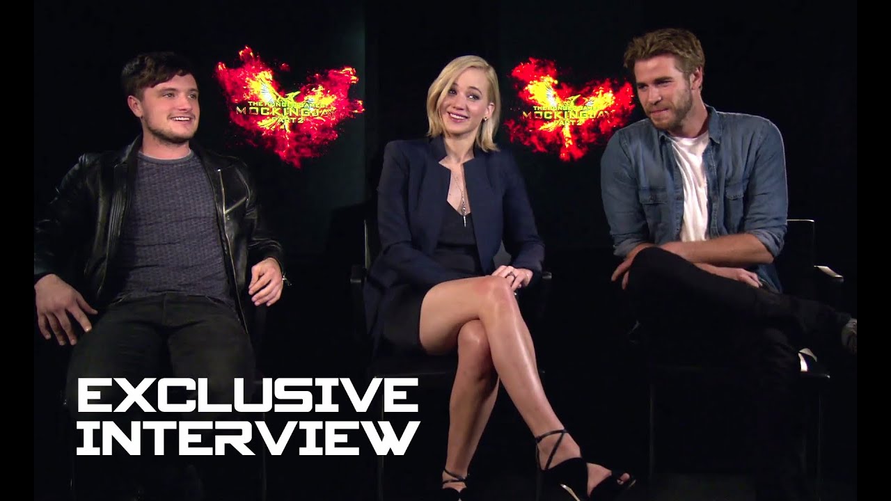 Jennifer Lawrence, Josh Hutcherson & Liam Hemsworth Exclusive INTERVIEW - HG Mockingjay Part 2