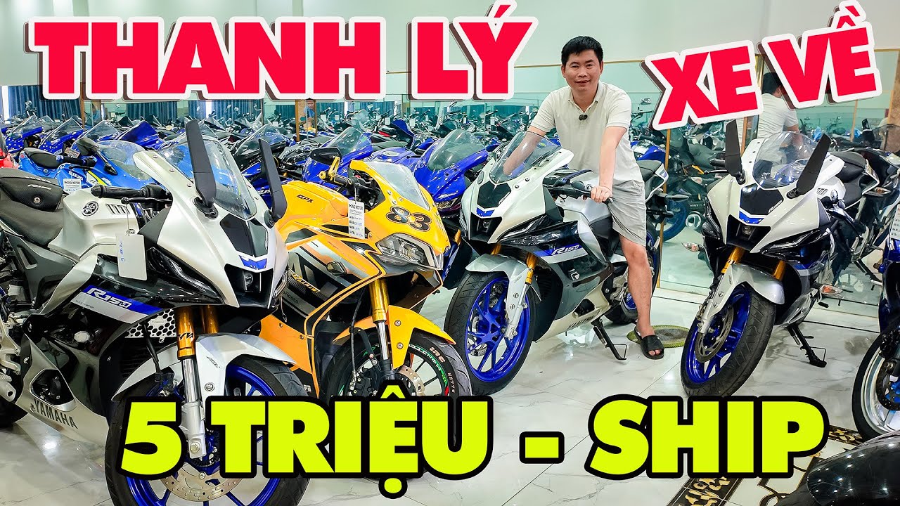 THANH LÝ MOTOR CÔNG AN MỚI VỀ CB250R REBEL 300 R15V3 R15M GSX150 GPX DMON 150 KTM 250 SỐC 5 TRIỆU