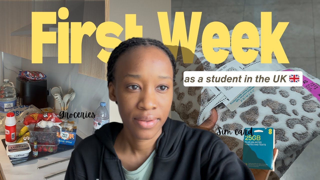 FIRST WEEK as an international student in the UK 🇬🇧| Registration| Getting a SIM card| Shopping