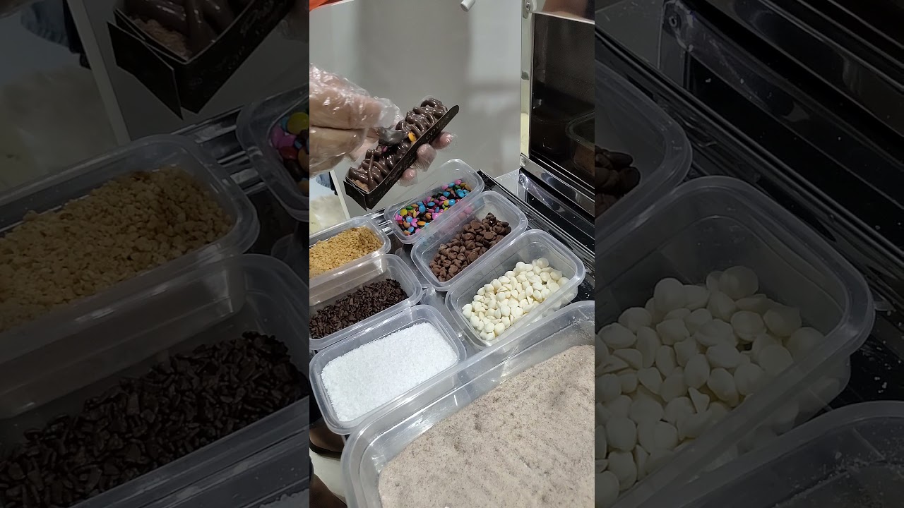 Churros Gourmet brigadeiro - Preparação comida de rua