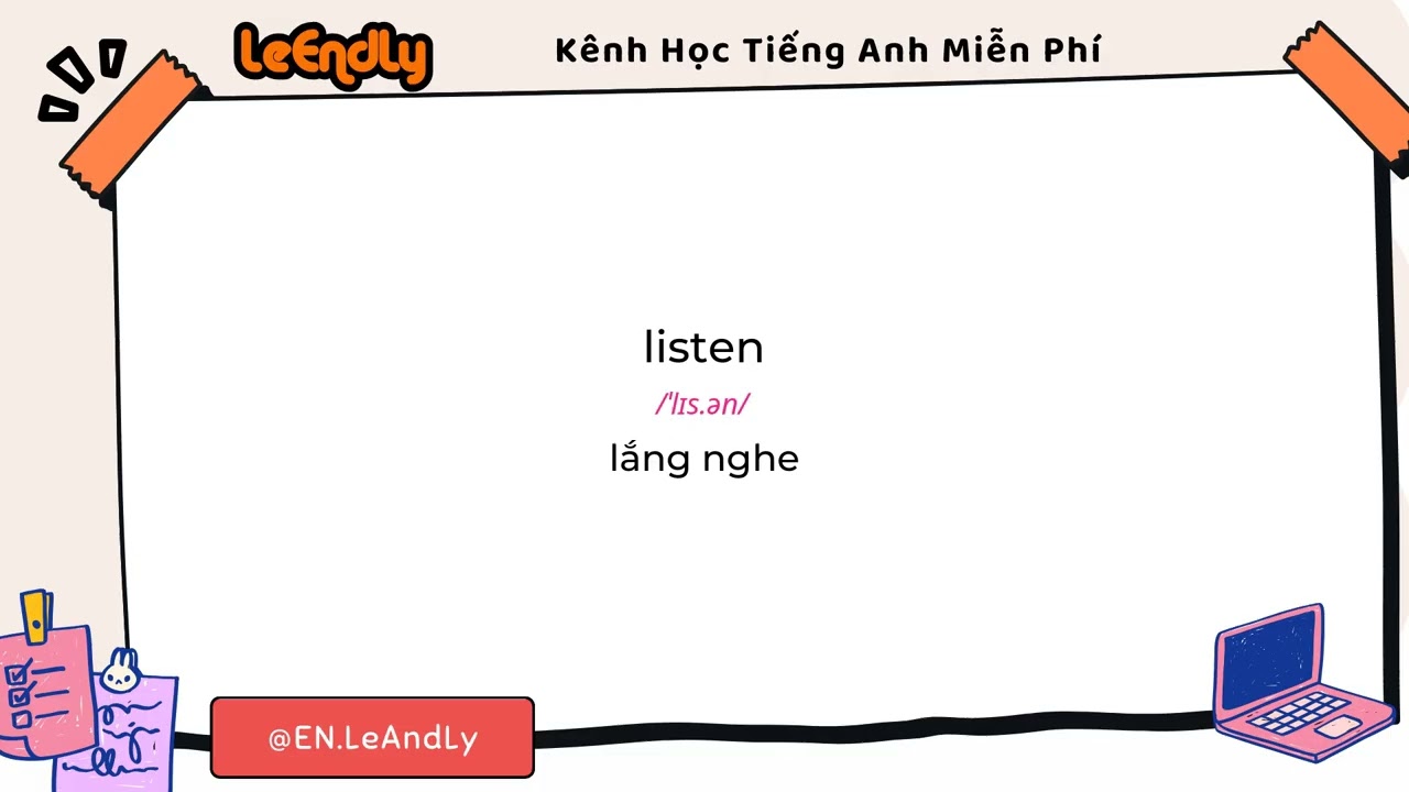 Nghe Thụ Động 100 Từ Vựng Tiếng Anh Mỗi Ngày -  (Phần 4/15)