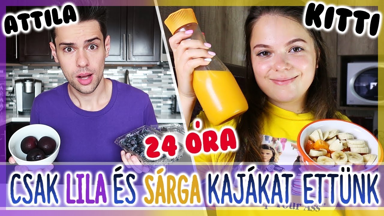 $ 24 ÓRÁIG CSAK LILA ÉS SÁRGA KAJÁKAT ETTÜNK $