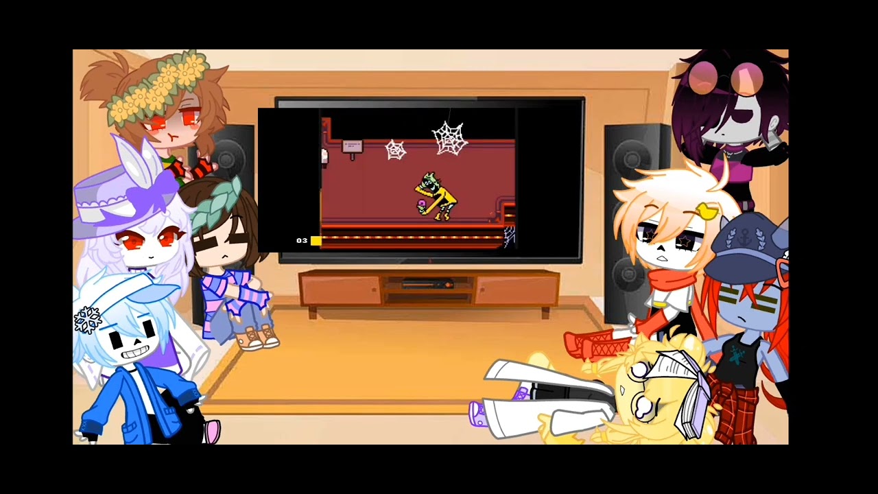 [OLD] Простите что давно не было видео!Реакция Андертейл на айсберг и битва чары против Тоби Фокса
