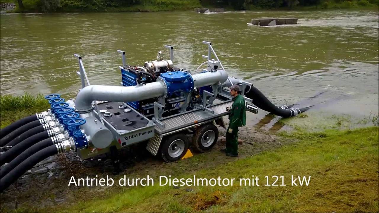 Hochwasserpumpen Wasserwirtschaftsamt Landshut