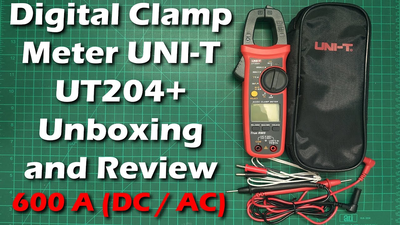 فتح علبة ومراجعة كلامب أمبير يوتى 204 بلس | Digital Clamp Meter UNI-T UT204+ Unboxing and Review