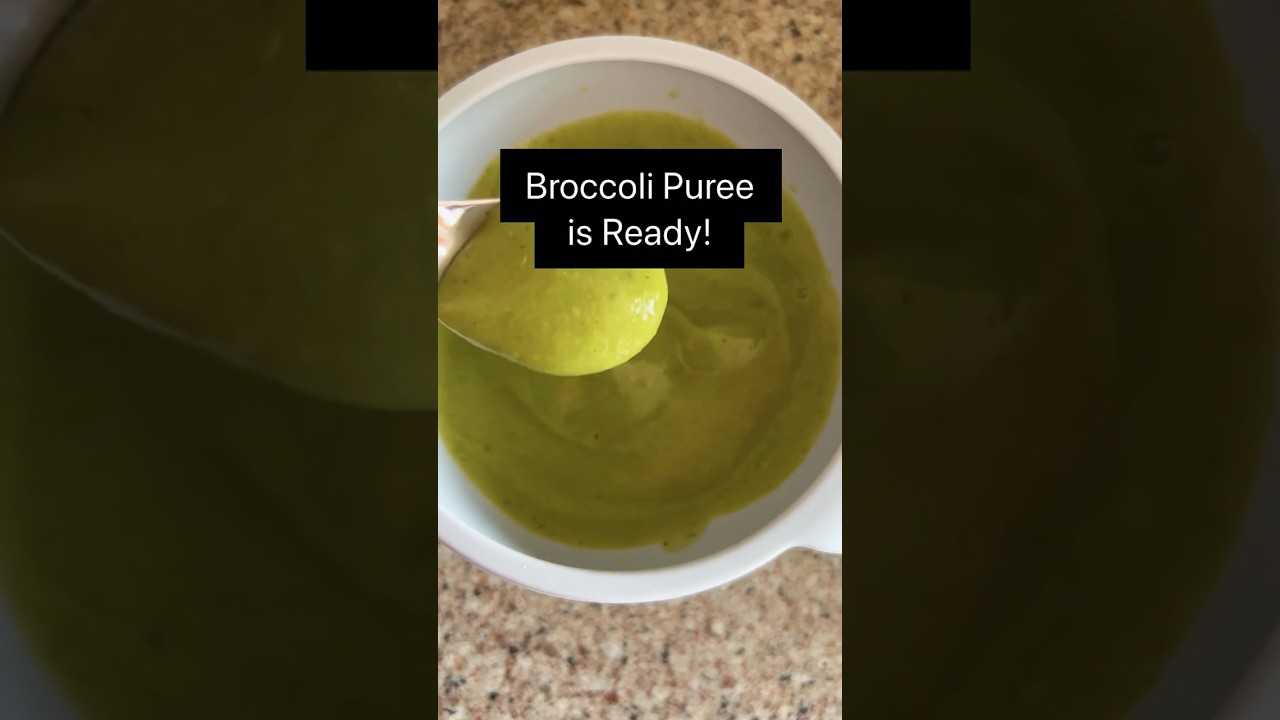 Broccoli Puree for Babies | Healthy Baby Food Recipe (6+ Months)
