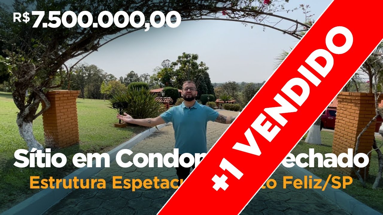 Sítio 52.000m², Condomínio Fechado (PORTEIRA FECHADA)