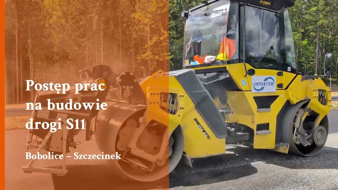 Film IV Maj 2026. Postęp prac na budowie drogi S11 Bobolice &ndash; Szczecinek