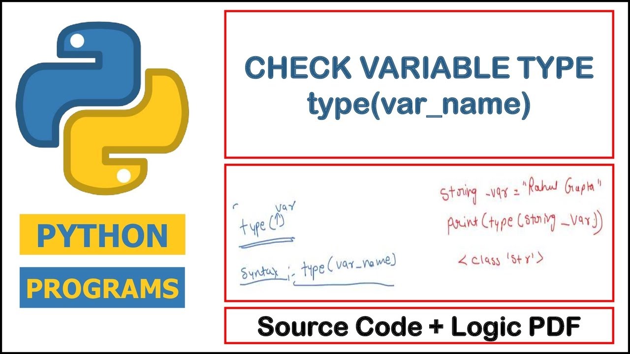 How to check Type of Variable in Python
