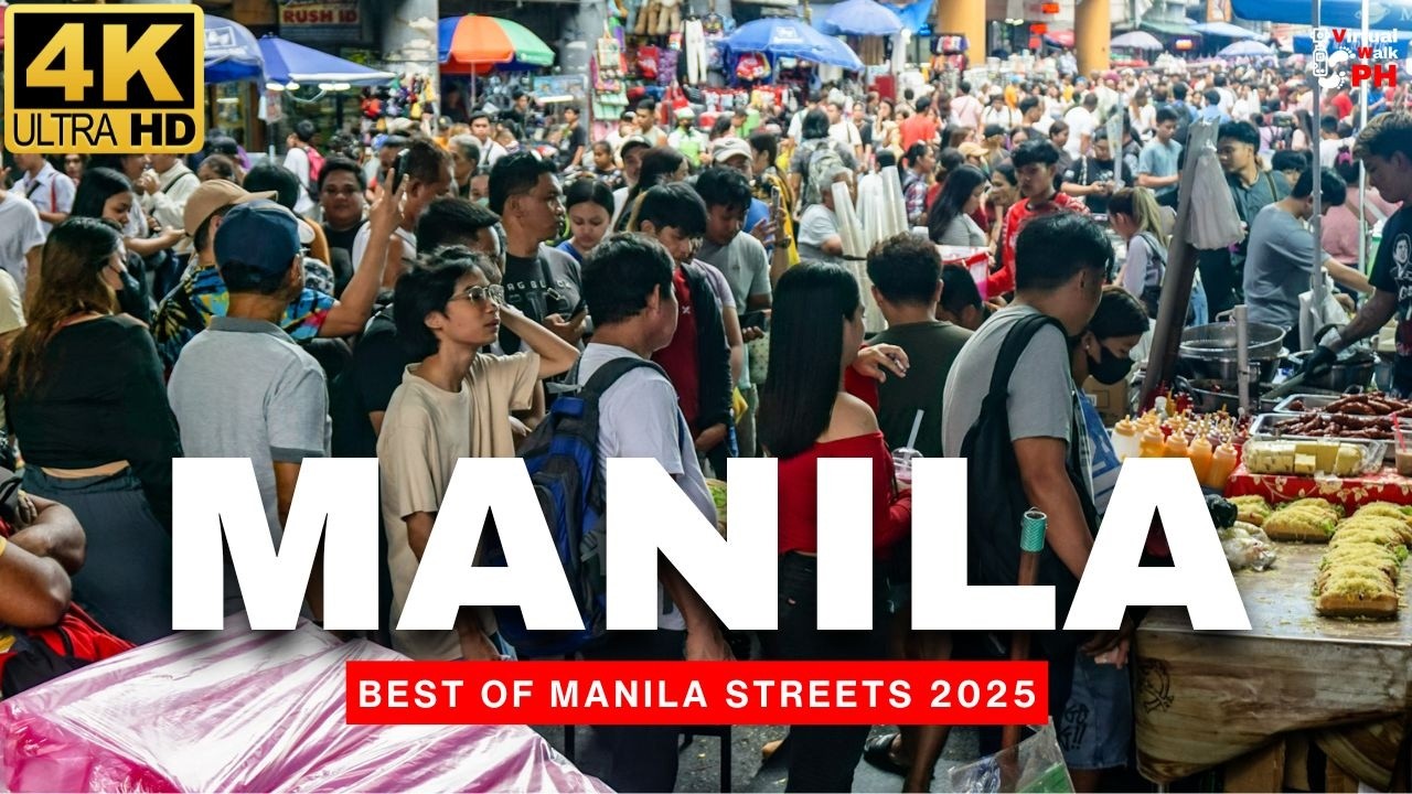 [4K] BEST of MANILA STREETS | Intramuros, Quiapo & Binondo Walking Tour (2025)